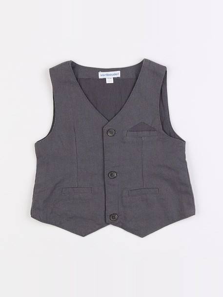 Gilet - 18 mois Gris 1 - vertbaudet enfant 
