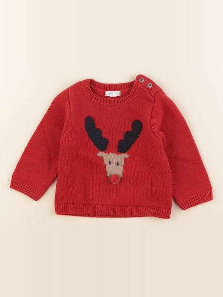Pull - 9 mois Rouge 1 - vertbaudet enfant 