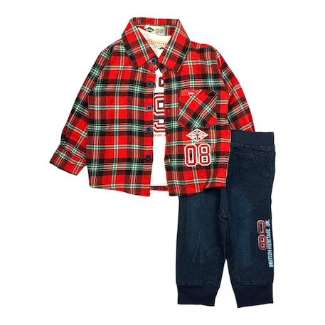 Bébé-Ensemble bébé t-shirt avec chemise et pantalon