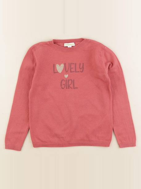 Pull - 4 ans Rose 1 - vertbaudet enfant 