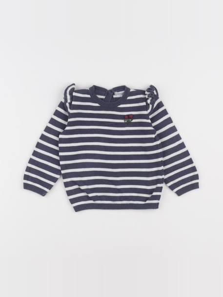 Pull - 6 mois Blanc, bleu 1 - vertbaudet enfant 