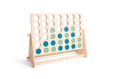 Jouet-Jeux de société-4 en ligne géant en bois fsc - jeu de société classique famille - jeu géant