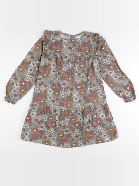 Robe - 8 ans Gris, marron 1 - vertbaudet enfant 