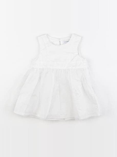 Robe - 6 mois Blanc 1 - vertbaudet enfant 