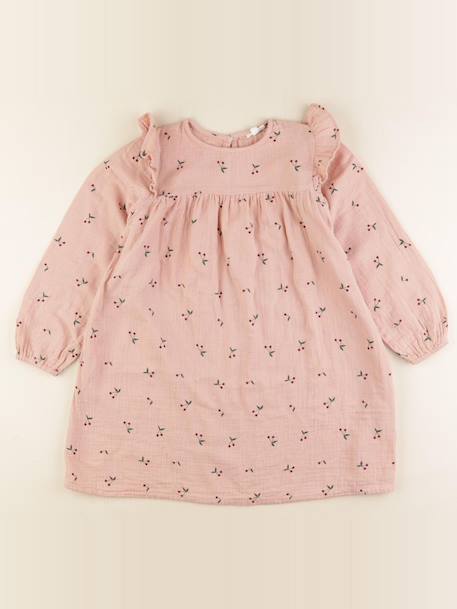 Robe coton - 8 ans Rose 1 - vertbaudet enfant 