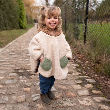 Poncho de voyage - teddy douillet Ficelle+Ficelle vert+Kaki+Muffin+Natural+Ocre 7 - vertbaudet enfant 