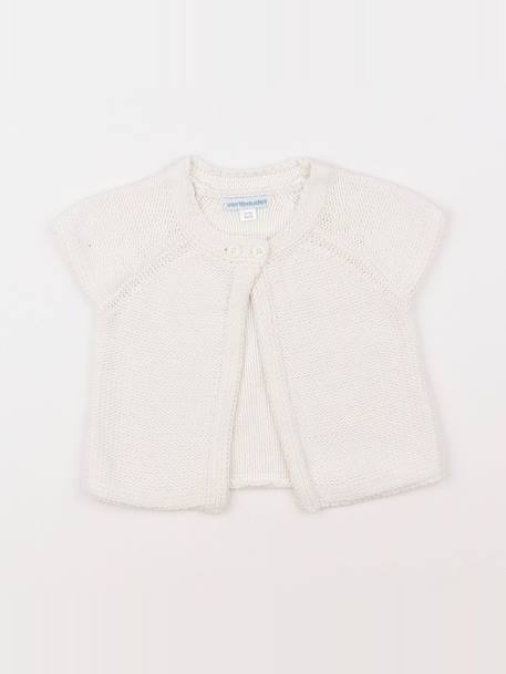 Gilet - 6 mois Blanc 1 - vertbaudet enfant 