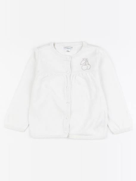 Gilet - 24 mois Blanc, or 1 - vertbaudet enfant 