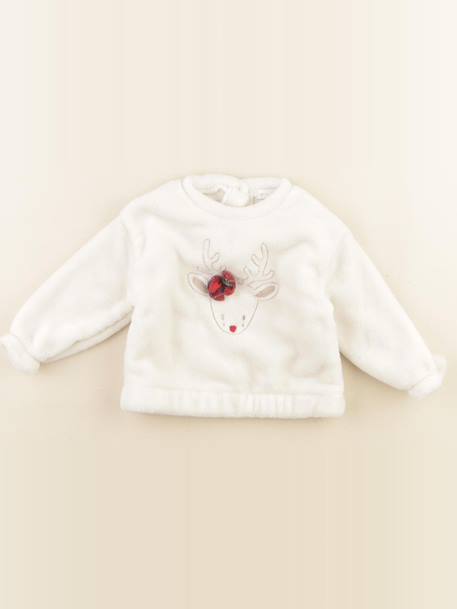Pull - 12 mois Blanc 1 - vertbaudet enfant 
