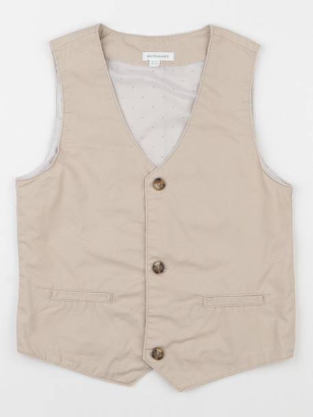 Gilet - 8 ans Beige 1 - vertbaudet enfant 