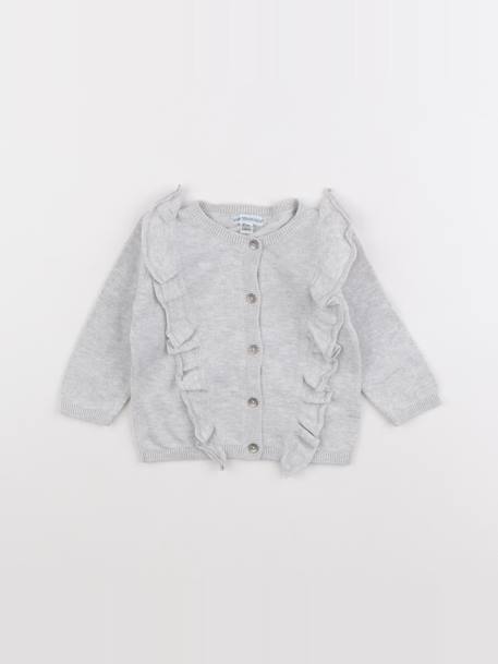 Gilet - 6 mois Gris 1 - vertbaudet enfant 