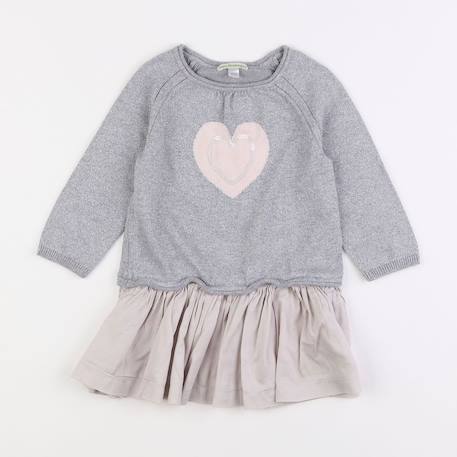 Robe - 2 ans Gris 1 - vertbaudet enfant 