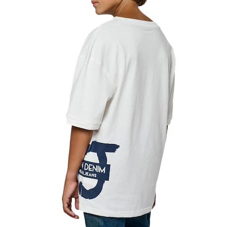 T-shirt garçon marco Blanc+Marine 2 - vertbaudet enfant 