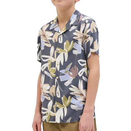 Garçon-Chemise à fleurs cloud dancer
