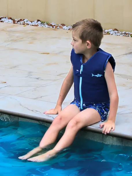 Maillot de bain flottant enfant - megalodon Bleu marine 3 - vertbaudet enfant 