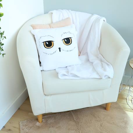 Coussin plaid harry potter 2 en 1 hedwige polyester Blanc 2 - vertbaudet enfant 