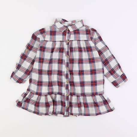 Robe - 2 ans Blanc, rouge 1 - vertbaudet enfant 