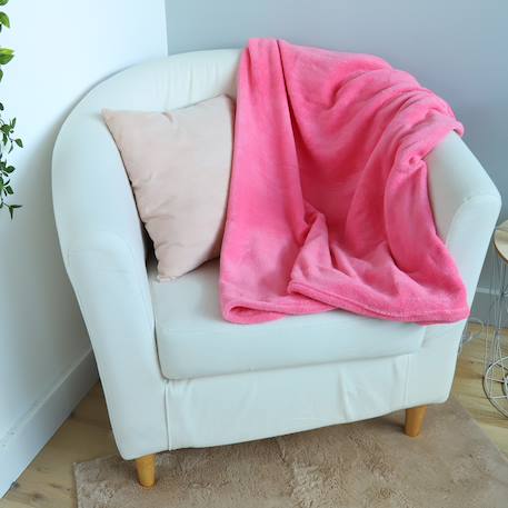 Coussin plaid 2 en 1 super mario peach polyester Rose 3 - vertbaudet enfant 