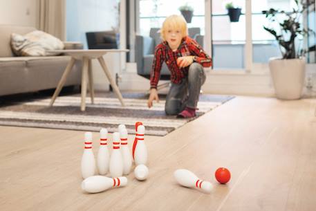 Jeu de bowling en bois certifié FSC - jeu extérieur - jeu de quilles Multicolore 5 - vertbaudet enfant 