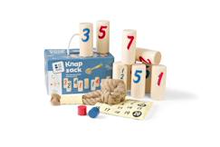 Jouet-Jeu de lancer en bois fsc - jeu de quilles nordique enfants extérieur