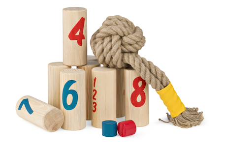 Jeu d'adresse en bois fsc - jeu de quilles - jeu extérieur Multicolore 3 - vertbaudet enfant 