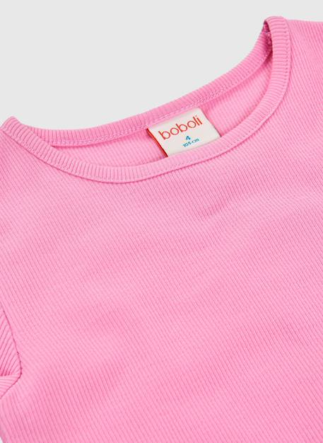 T-shirt fille coton Rose 3 - vertbaudet enfant 