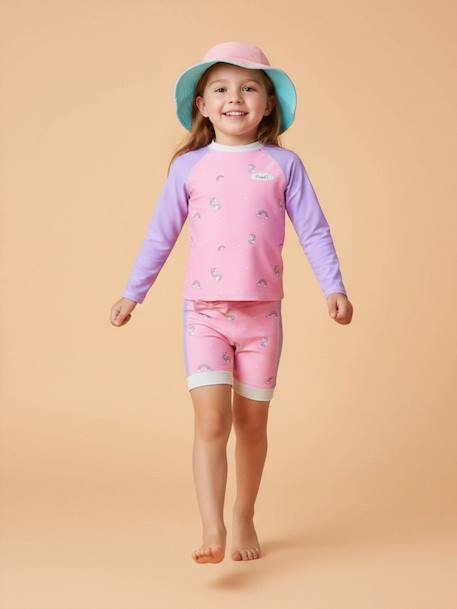 Ensemble anti-uv fille : divine Violet/rose 2 - vertbaudet enfant 