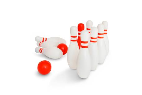 Jeu de bowling en bois certifié FSC - jeu extérieur - jeu de quilles Multicolore 4 - vertbaudet enfant 