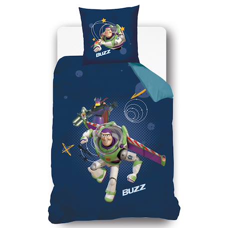 Housse de couette disney buzz et woody recto/verso coton Bleu 2 - vertbaudet enfant 