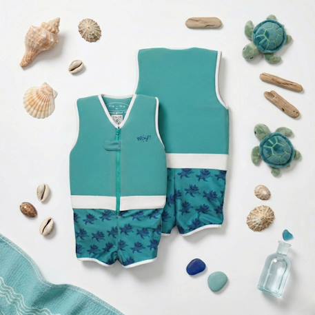 Maillot de bain flottant enfant - tortue Vert 4 - vertbaudet enfant 