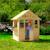 Maisonnette cabane enfant avec cuisine extérieure  bois fsc® Marron - bleu - noir 1 - vertbaudet enfant 