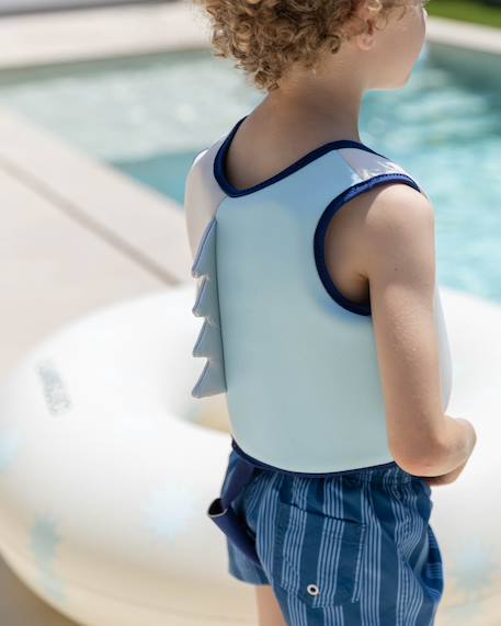 Gilet natation enfant neoprene et epe Bleu+Blue+Pink+Rose+Rose fleurs+Vert 3 - vertbaudet enfant 