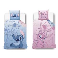 Linge de maison et décoration-Linge de lit enfant-Housse de couette disney stitch et angel recto/verso coton