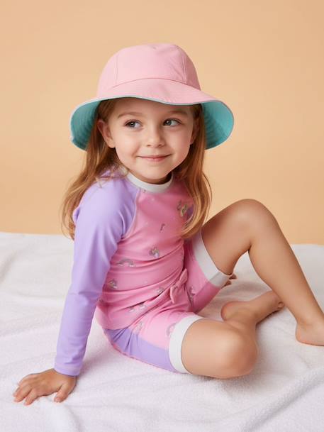 Ensemble anti-uv fille : divine Violet/rose 3 - vertbaudet enfant 
