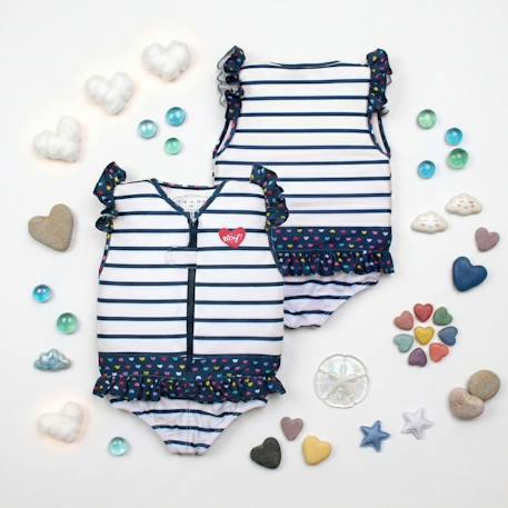 Maillot de bain flottant enfant - coeur Blanc+Blanc 8 - vertbaudet enfant 