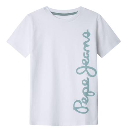 T-shirt garçon manches courtes waldo Blanc 1 - vertbaudet enfant 