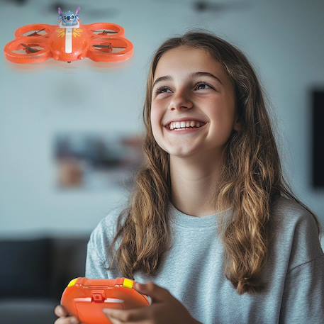Jouet volant Stitch télécommandé enfant drone Orange 6 - vertbaudet enfant 