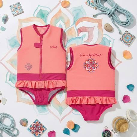 Maillot de bain flottant enfant - peace Corail 4 - vertbaudet enfant 