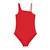 Maillot de bain fille one shoulder Rouge 1 - vertbaudet enfant 