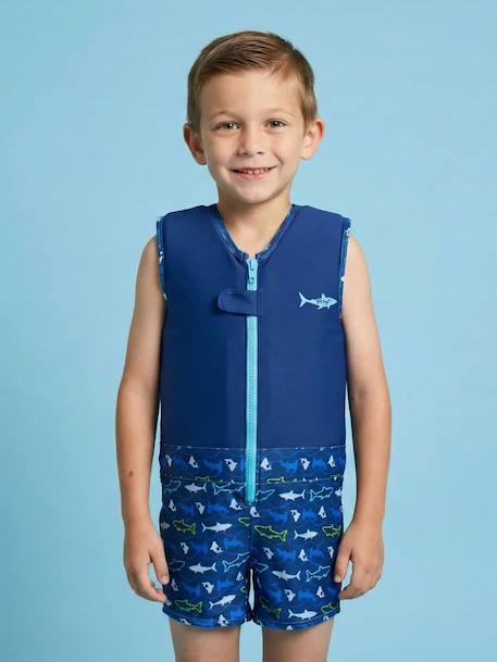 Maillot de bain flottant enfant - megalodon Bleu marine 2 - vertbaudet enfant 