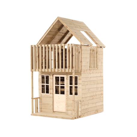 Maisonnette cabane loft bois fsc® Marron 2 - vertbaudet enfant 