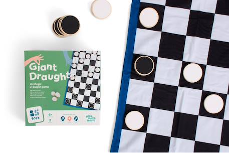 Jeu de dames XXL - jeu de société classique MULTICOLORE 2 - vertbaudet enfant 