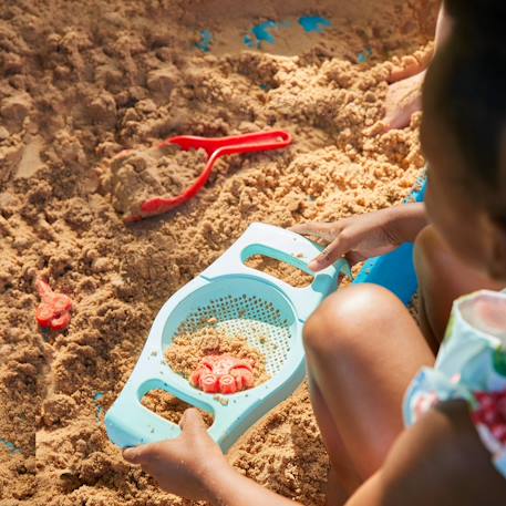 Bac à sable avec bancs et kit accessoires explorateur bois fsc® Marron 6 - vertbaudet enfant 