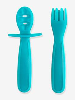 Puériculture-Repas-Vaisselle, coffret repas-Lot de 2 couverts d'apprentissage