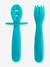 Lot de 2 couverts d'apprentissage turquoise 1 - vertbaudet enfant 