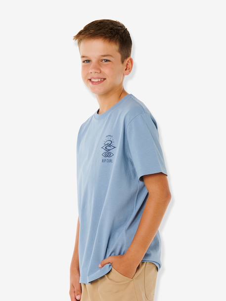 T-shirt manches courtes garçon bleu grisé+vert 2 - vertbaudet enfant 