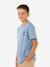 T-shirt manches courtes garçon bleu grisé+vert 2 - vertbaudet enfant 