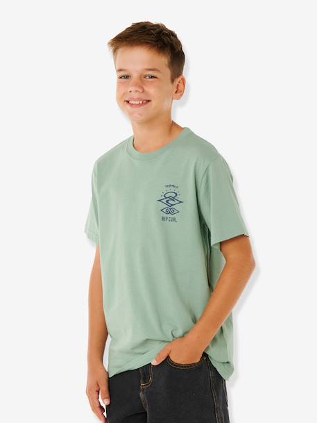 T-shirt manches courtes garçon bleu grisé+vert 6 - vertbaudet enfant 