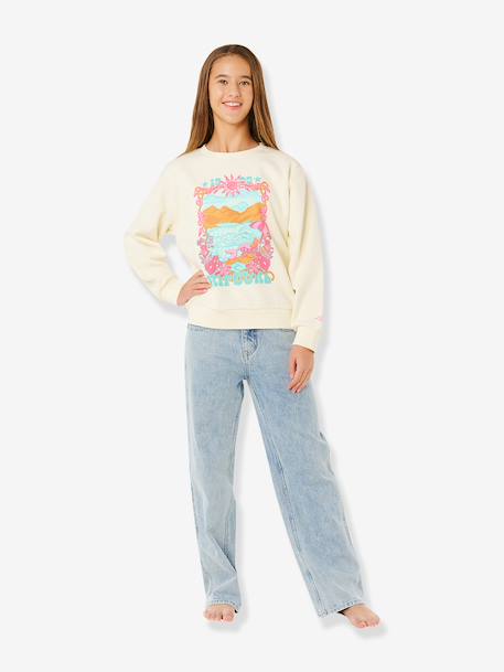 Sweat Sunshine Squad fille écru 2 - vertbaudet enfant 