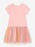 Robe fille DANAMADE avec sequins licorne et jupe en tulle rose poudré 2 - vertbaudet enfant 